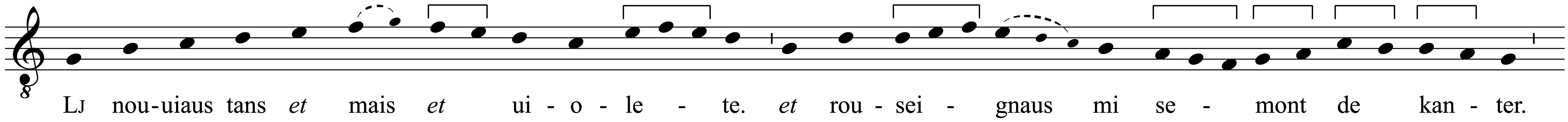 Work musical notation